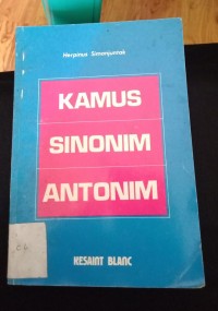 Kamus Sinomin Antonim